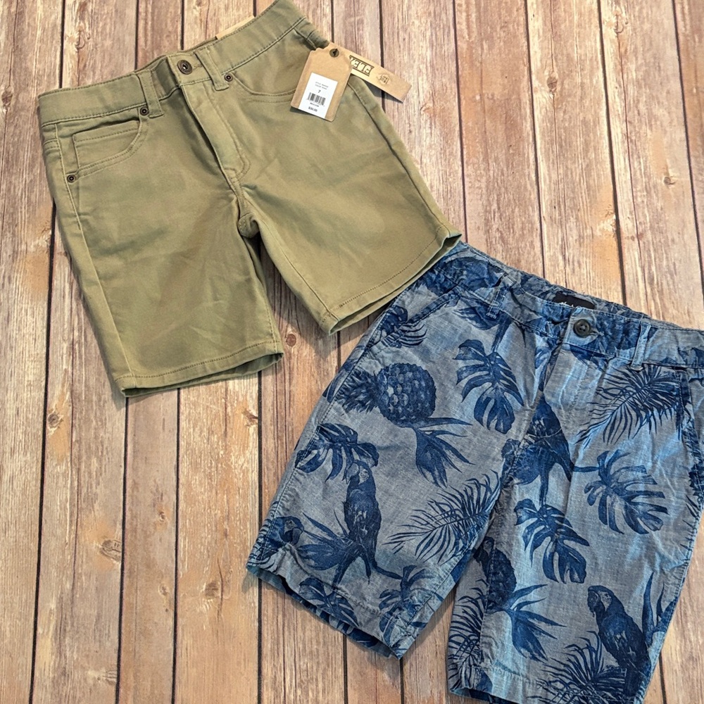 Boys Olive Green Casual Shorts - Classic Everyday Fit